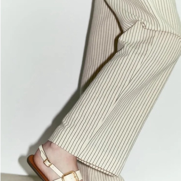 ZARA SANDALS 9 white strapped - Picture 3 of 8